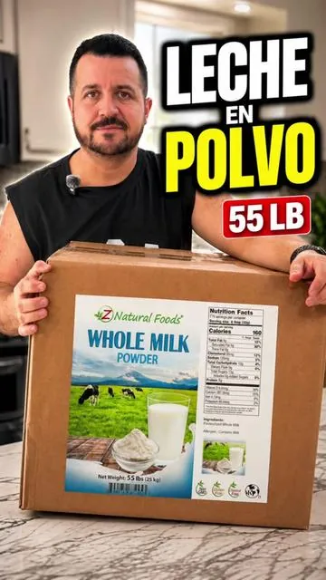 Lo uso para tener leche entera a la mano sin preocuparme por quedarme sin refrigeración inmediata, y me gustó que este Whole Milk Powder de Z Natural Foods viene en presentación grande de 55 lbs, ideal para abastecerme por más tiempo en casa. Solo mezclo 4 cucharadas con una taza de agua y queda una leche cremosa que también me sirve para café, yogurt casero, pudding, postres o recetas donde quiero más cuerpo y sabor. Me da confianza que el ingrediente sea leche entera pasteurizada, con proteína, calcio y vitamina D, además de que el empaque indica Non GMO, gluten free, chemical free y procesado en Estados Unidos. Es una opción práctica para tener en la despensa y aprovechar cuando haya ofertas o descuentos disponibles sin depender siempre de comprar leche fresca. #Tiktokshopstockup #Tiktokshopmothersday #WholeMilkPowder #PantryEssentials #bakingsupplies 