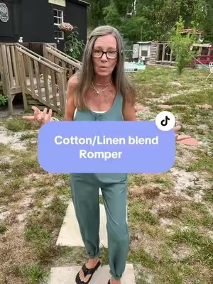Cotton linen blend,jumper, romper, linen,cotton,one piece , onsie, cotton #tiktokshopcreatorpicks 