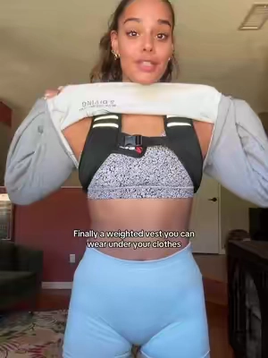 I love how comfortable the mini weighted vest is! Definitely wearing this underneath my hoodies!!  #tiktokshopstockup #tiktokshopcreatorpicks #weightedvest 