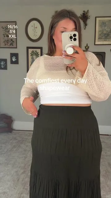 If I’m wearing shapewear, it’s this. @OEAK-Bras #shapewear #tummycontrolshapewear #plussizefashion #midsizefashion #tiktokshopstockup 