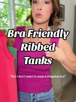 Perfect summer tops and bra friendly!!! #tanktop #summertops #summeroutfits #tiktokshopstockup  