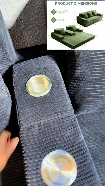 MAXYOYO Sofa Bed, 4 in 1 Foldable Floor Sofa Couch in A Box with 2 Cup Holders, Convertible Seater Boneless Couch Folding  Sleeper Chair for Living Room, No Assembly Required #maxyoyosofabed #bonelesscouchbed #couchbed #bonelesscouch #foldablesofabed 