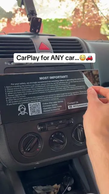 If you have an old car this is a total upgrade #car #carplayscreen #lamtto #carplayadapter #oldcar 