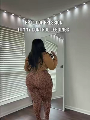 New leopard print body tea , that good tummy control and stretch wear these with your Shapewear #brxl #tummycontrolleggingss #shapewear #summervibes☀️ #plussize 