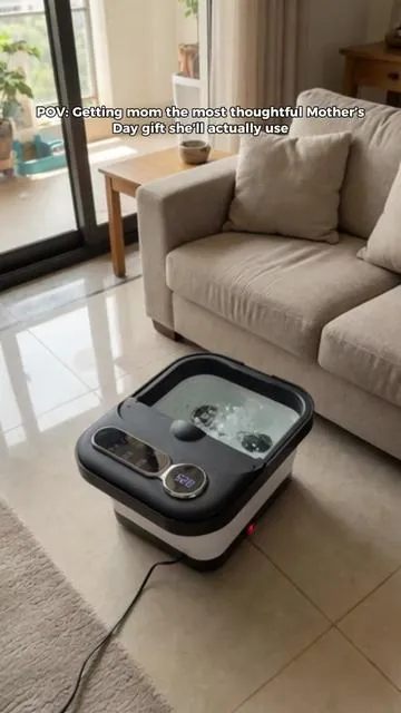 Treat Mom To A Relaxing Foot Spa At Home.#MothersDayGift #GiftForMom #FootSpa #MassageTub #SelfCareForMom 