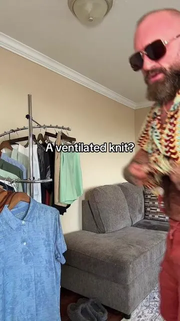 You put this on and immediately feel the breeze moving through it. Lightweight, ventilated knit with that old Vegas vacation energy that looks loud but wears easy. Perfect for nights where it’s still warm after sunset. . #TikTokShopCreatorPicks #TikTokShopStockup #SummerVibes #RetroKnitShirt #ResortStyleMenswear