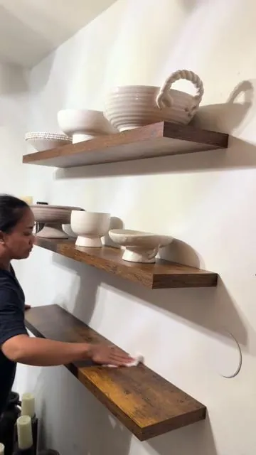 #floatingshelves #storagesolutions #walldecor 