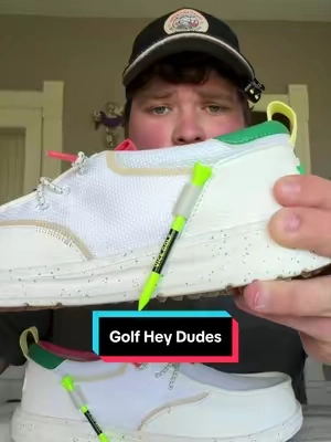 Hey Dude golf shoes! #heydude #golf #golfing #heydudes #fathersdaygift 