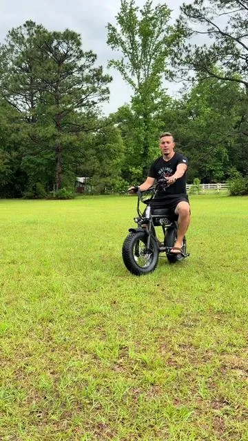 Fast all terrain e bike with smart NFC unlock and fat tires for smooth rides on roads sand and dirt #SummerVibes #tiktokshopspringglowup #newdropsforyou #rideelectric #outdooradventure 