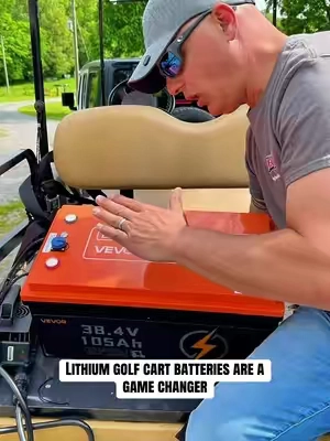 VEVOR 36V & 48V Lithium Golf Cart Battery Upgrade If your golf cart feels sluggish or you’re tired of constantly dealing with old lead acid batteries, these VEVOR 36V and 48V lithium battery kits are a serious upgrade. Lighter weight, faster charging, longer runtime, and way less maintenance compared to traditional golf cart batteries. Perfect for: * Campgrounds * Neighborhood golf carts * Hunting property carts * Farm & ranch use * RV parks & campers * Fishing properties * Utility carts around shops and garages Features: * LiFePO4 lithium technology * Smart charger included * Bluetooth app monitoring * Battery monitor display * Built-in BMS protection * Faster recharge times * Longer battery lifespan One of the biggest things people notice is the weight reduction compared to traditional lead acid battery setups, making the cart feel more responsive and easier on the drivetrain. Battery weights and total weight savings can vary depending on battery brand, size, voltage, and setup. Keywords VEVOR golf cart battery, 36V lithium golf cart battery, 48V lithium golf cart battery, LiFePO4 golf cart battery, golf cart battery conversion, lithium battery upgrade, golf cart lithium kit, Bluetooth golf cart battery, EZGO lithium conversion, Club Car lithium battery, Yamaha golf cart battery, maintenance free golf cart battery, campground golf cart upgrade, hunting cart battery, utility golf cart battery #summervibe #GolfCart #LithiumBattery #CampingLife #GolfCartLife 