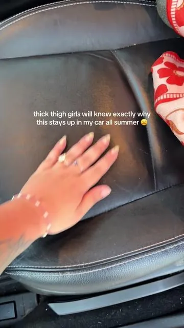 technically for the pool. realistically? a thick thigh survival essential 😅#thickthighproblems #summerhacks #leathercarseatcovers #carseatcovertowel #seatcover 