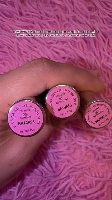 [TIMEPHORIA] Barra de sombra de ojos en gel. Barra de sombra Illumina Jelly para looks versátiles y una aplicación sencilla.                 #timephoria #barradesombras #jelly 