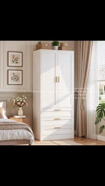 The clutter in my tiny space had me STRESSED! This fixed everything. #closetmakeover #bedroommakeover #bedroomorganization #SummerVibes #smallspaceliving 