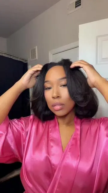 Mscoco Hair | Yaki Straight Half Wig Seamless Drawstring Flip Over 3 IN 1 Wig Glueless… @Mscoco Hair @Mscocohair_promotion #mscoco #halfwig #foryoupage #fyp 
