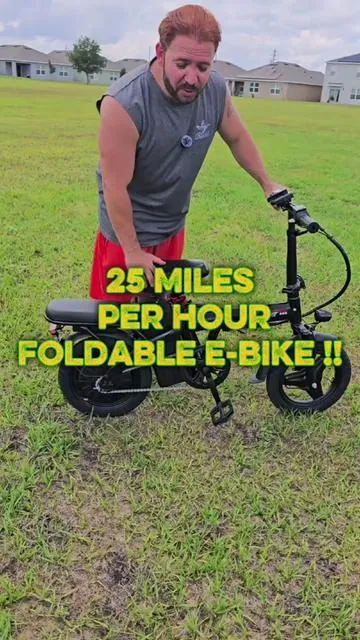 Powerful 1200W folding electric bike with 25 MPH top speed, removable 48V battery, dual suspension, 14" tires, LCD display, and ultra-compact fold for city commuting and easy storage. @PikaBike LLC  #FoldingElectricBike #EBike25MPH #summerVibes  #ElectricBikeLife #CommuterEBike