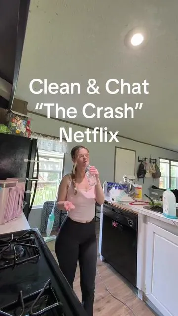 I need to wear goggles next time. #netflix #cleantok #ovenclean #sahm #fyp