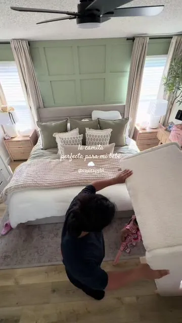 La camita más cute 🤍🫶#toddlerbed #toddlerfinds #momlife #SummerVibes #babybed 