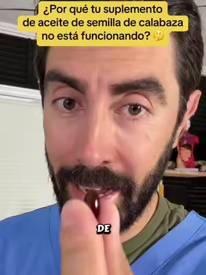 ¿Por qué el aceite de semilla de calabaza no te está funcionando? Probablemente lo estás tomando mal. 🤔 Como NP: es liposoluble — se toma con una comida con grasa. Sin grasa, absorción mínima. Dale mínimo 8-12 semanas — la evidencia clínica es de 24 semanas. Vivonu 1000mg + Saw Palmetto · 300 softgels · 3 meses. Para vejiga, tracto urinario y caída de pelo hormonal. El producto que YO uso 👇 --- #pumpkinseedoil #saludurinaria #tiktokshopcreatorpicks #creatorsearchinsights  #caidadepelo