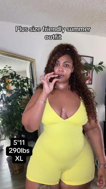 The best plus size friendly summer outfit! Plus size girls, we are outside in our @SHAPELLX rompers 😛😛😮‍💨 