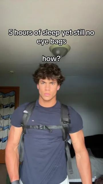 fix eye bags from poor sleep @BASED 