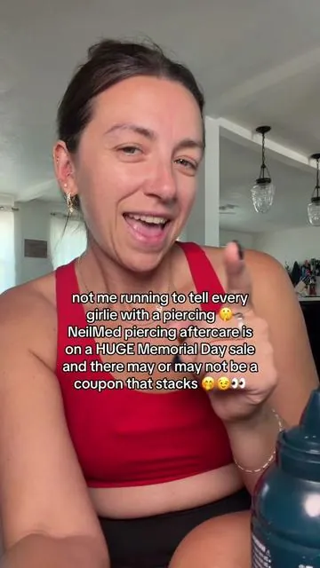Memorial Day sale on NeilMed Piercing Aftercare 🫧 stock up, your piercings will thank you 💦 #saline #neilmedpiercingaftercare #tiktokshopmemorialday 
