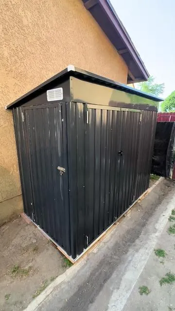 I have so much space in my garage now 🤗🤗 yasss #outdoorshed#storageshed#storageunit#fyp