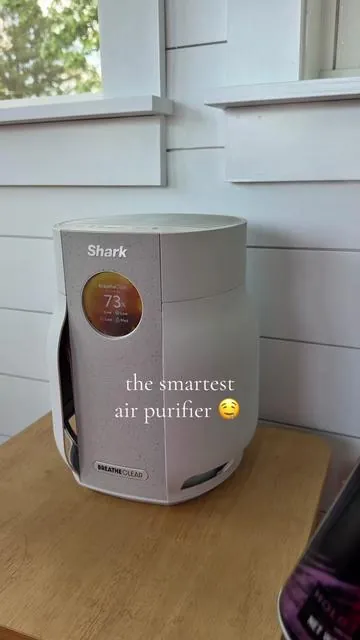 We LOVE a good air purifier and this new one from shark EATS.  No it literally eats  #shark #airpurifier #sharkbreatheclear  @Shark Home 