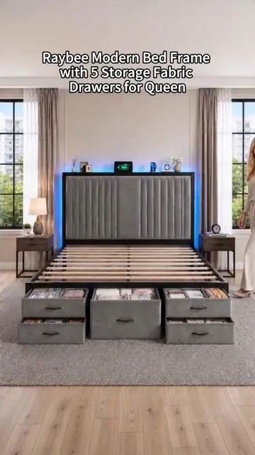 #bedframe #ledbedframe #tiktokshop #bedtime 