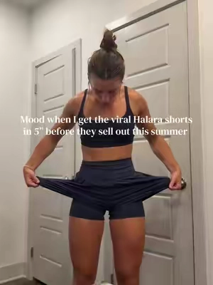 No promises this will last long🤞🏼🤞🏼 I’m wearing a medium 5” in mood indigo 🫐🫐

#halara #halarashorts #shorts #runningshorts #5inchseam 