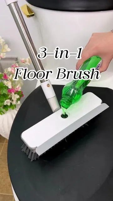 Brightening renewal helper for dark floors This powerful stain-cleaning long-handled floor brush is a real lifesaver for dull dark tiles. No more dull dusty looks! * No more kneeling polishing!#scrubbrush #cleantok #tiktokshopcreatorpicks #cleaningtools #homefinds 