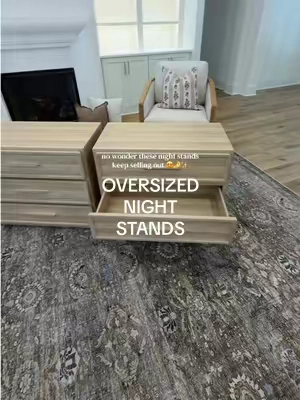 The nightstands everyone keeps asking about 🤍 ✨  These are one of those rare furniture finds that look designer without the designer price tag. No wonder they keep selling out every time they're restocked!! #HomeDecor #BedroomDecor #BedroomFurniture  #FurnitureFinds #Nightstand @SICOTAS 