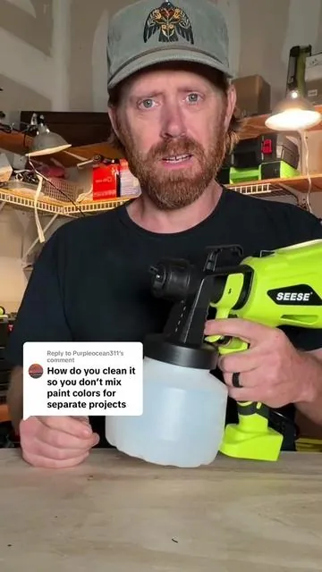 Replying to @Purpleocean311 Easy to clean & easy to use. #paintsprayer #electricpaintsprayer #painting #homerenovation #tiktokshopcreatorpicks 