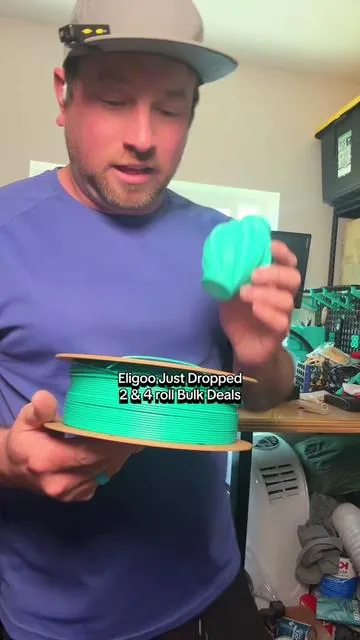 Level up your 3D printing with trusted Eligoo PLA Filament. Grab their 2-spool or 4-spool bulk deals and stock up for all your summer projects without breaking the bank. For years, Eligoo has been a reliable brand 3D printing parents can count on—consistent colors, smooth prints, and zero drama. Their spools even include RFID capabilities for seamless printer recognition and accurate tracking. Perfect for creating durable toys, figures, and custom creations that keep kids busy and creative.  #eligoo #3dprinting #filament #pla #useful3dprints 