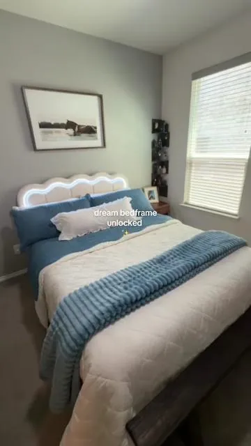 the perfect bedframe ✨🤍 #bedframe #bedroominspo #bedroomideas  #cozybedroom 