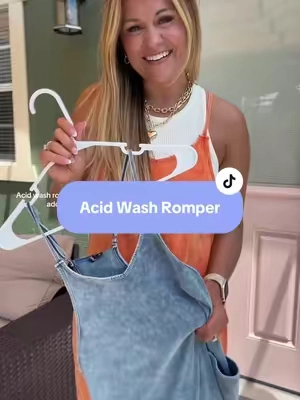 Stretchy comfy acid wash rompers?? Sign me up for every color! @AUTOMET 