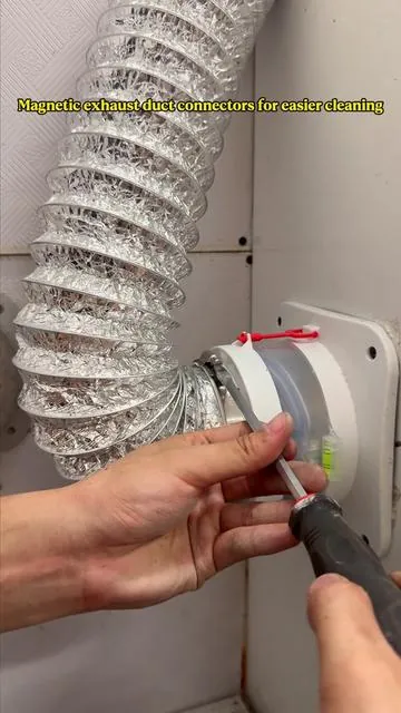 GJANSH Magnetic Dryer Vent Connector Kit Dryer Vent Hose for Quick Connection and  #tiktok #tiktokshop 