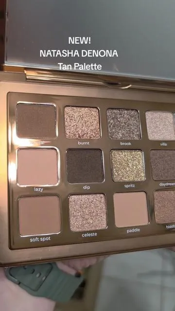 New! Natasha Denona Tan Palette.  I am always excited for Natasha Denona's eyeshadows but this new palette really calls my name. I know I will be using it alot this summer and for a long time! @Natasha Denona #natashadenona #tan #makeuptok #beautytok #summermakeup 