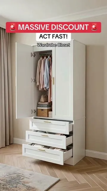 Opportunities like this don’t come around often! #tiktokshopcreatorpicks #furniture #home #closet #wardrobe 
