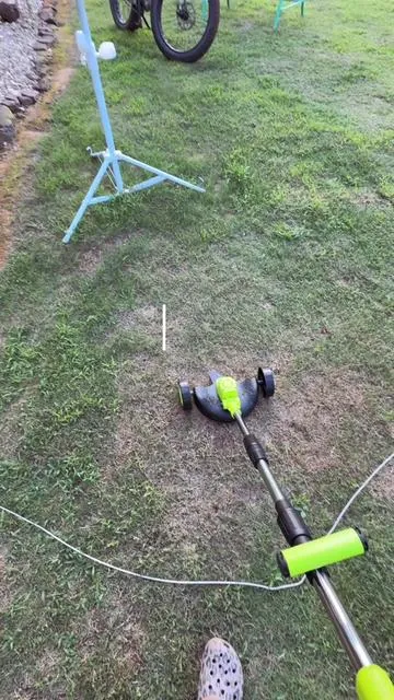 This thing is so handy and easy to use! #3in1cordlesslawnmower #mower #edger #trimmer #lawnmover 