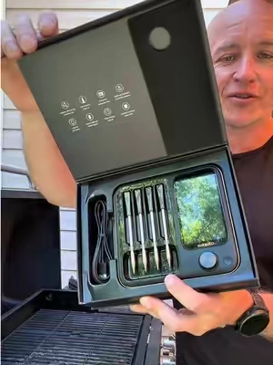 Every dad loves cooking the perfect steak. 🥩 This Inkbird wireless meat thermometer will help with that. #inkbird #wirelessmeatthermometer #meatthermometer #fathersdaygiftideas #DealsForYouDays 