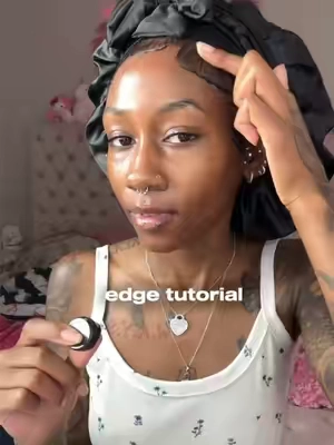 If your edges won’t stay laid, try this 👀✨ @Bask and Lather Co  Linked my go to edge control #edges #edgetutorial #laidedges #naturalhair #dramaticedges 