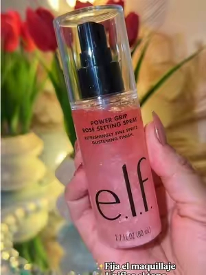 e.l.f. Power Grip Rosé Makeup Setting Spray, Cosmetic Long-Lasting Fixing Spray for Makeup Locking#dealsforyoudays 