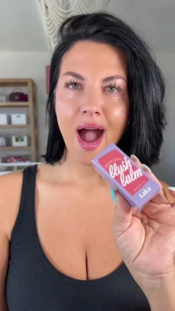 HEALTHY GLOW BLUSH ☺️  #tiktokshopsummerturnup #kbeauty #blushbalm #dealsforyoudays #easymakeup @Laka US 