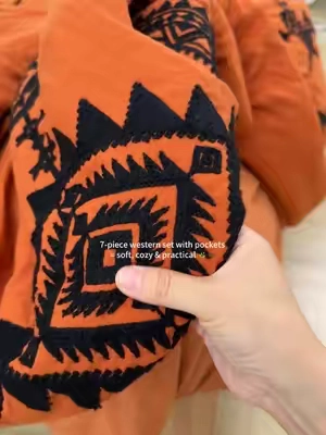 burnt orange vibes completely upgraded my room 😍soft sheets, comfy comforter & pockets for everything💬 just showing my favorite little find if you love western bedroom makeovers  #MaiRêve   #weeklydeals #FathersDayGift   #TikTokShopDealsforYouDays #SummerWins 