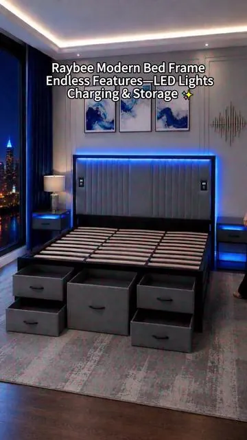 #ModernHome #ledlight #Bedframe #summerwins #dealsforyoudays 