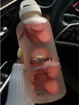 I remember watching the YouTube girlies diy voss fruit water 🥹 #theordinary #theordinarybottle #glassbottle #pinterestaesthetic 