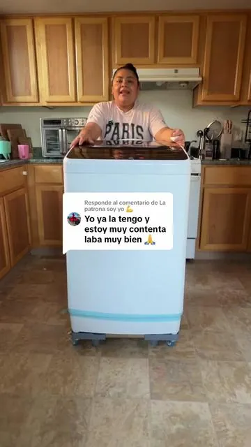 Respuesta a @La patrona soy yo 💪 está bien buena esta lavadora y le entra mucha ropa ya que su capacidad es de 30 libras!#washingmachine #lavadora #lavadoraportatil #DealsForYouDays #SummerWins 