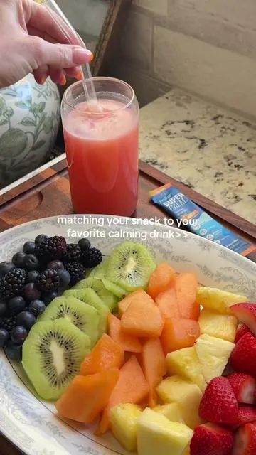 Snack pairing, but make it Supercalm. 🌈💗 Today's lineup: 🍓 berries 🥝 kiwi 🍈 melon ✨ Rainbow Sherbet Supercalm We're convinced every snack deserves a matching sip. What's your go-to Supercalm snack pairing? 👇 #Supercalm #Nello #RainbowSherbet #SnackTime #WellnessRoutine  