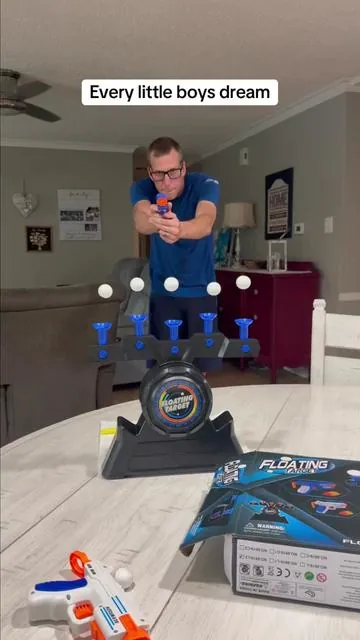Every little boy is going to go nuts over this floating ball blaster toy. #blaster #blastertoy #boyparents 