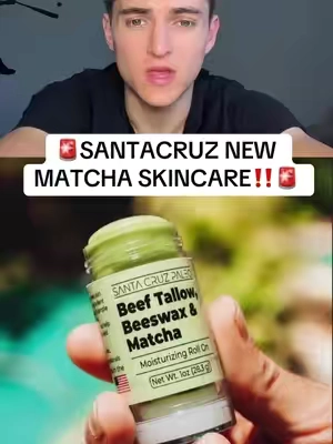 SantaCruz just released this new matcha skincare😳 #santacruzmedicinals #beeftallowskincare #skincare #matcha #tiktokshopcreatorpicks @Santa Cruz Paleo @SantaCruzPaleo 